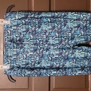 Full Beauty Sport Teal and Black Yoga Pants Size 14/16